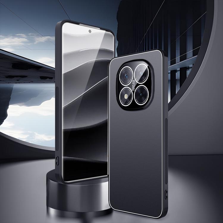 For Redmi Note 14 Pro 5G Ice Aluminum Metal Explosion-proof Frosted Phone Case