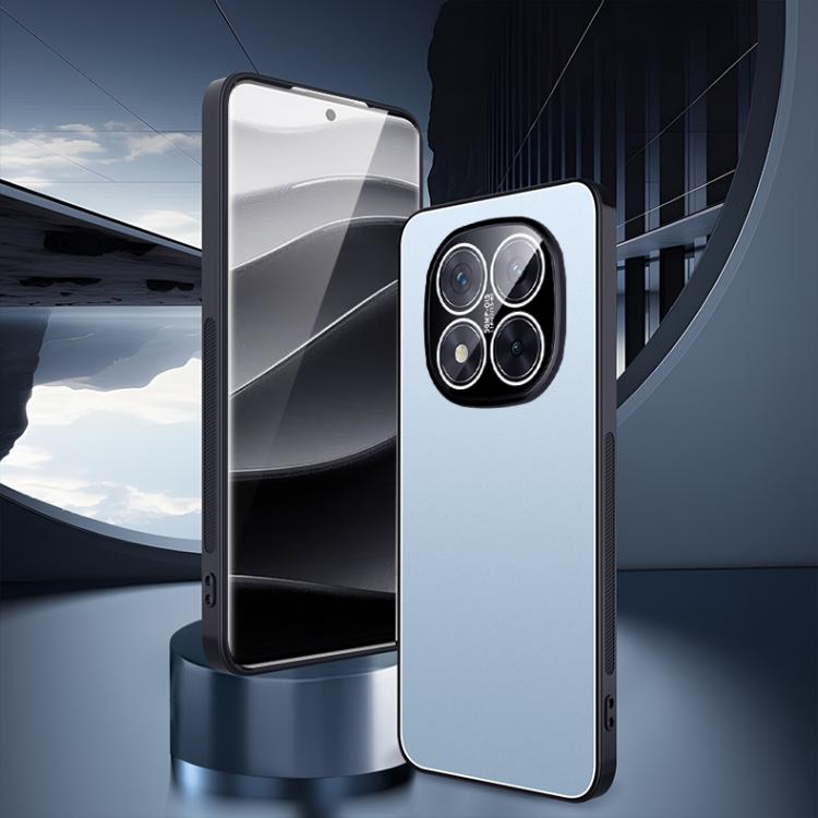 For Redmi Note 14 Pro 5G Ice Aluminum Metal Explosion-proof Frosted Phone Case