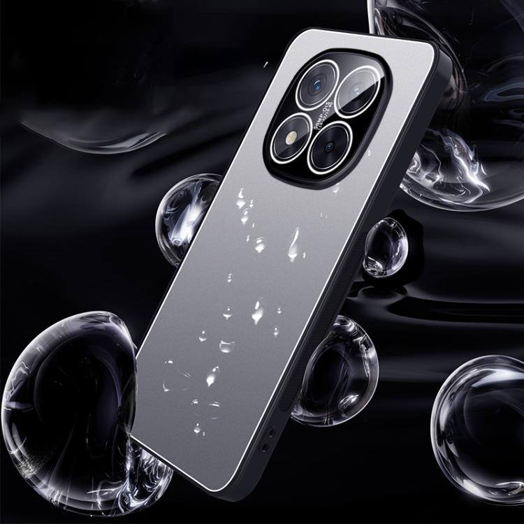 For Redmi Note 14 Pro 5G Ice Aluminum Metal Explosion-proof Frosted Phone Case