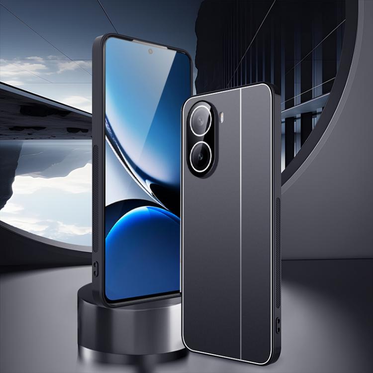 For Redmi Trubo 4 Ice Aluminum Metal Explosion-proof Frosted Phone Case