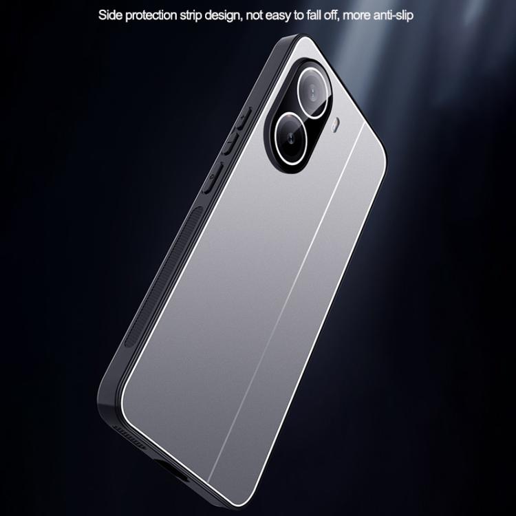 For Redmi Trubo 4 Ice Aluminum Metal Explosion-proof Frosted Phone Case