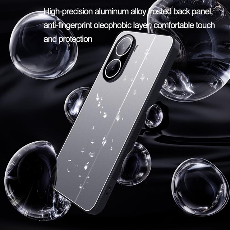 For Redmi Trubo 4 Ice Aluminum Metal Explosion-proof Frosted Phone Case