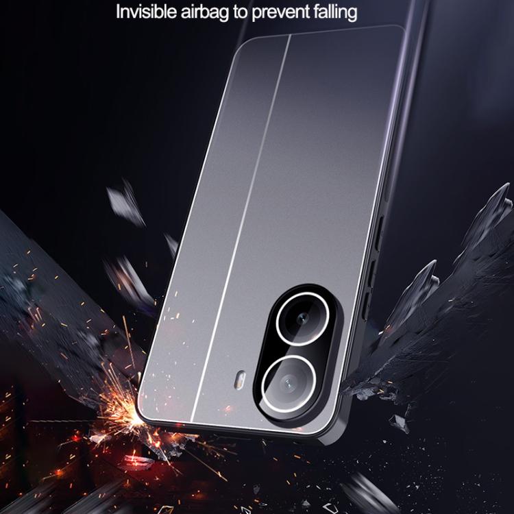 For Redmi Trubo 4 Ice Aluminum Metal Explosion-proof Frosted Phone Case