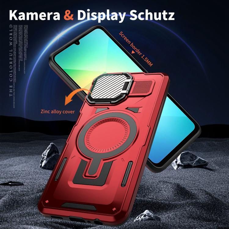 For Samsung Galaxy A05 Shield Frame Holder MagSafe Phone Case