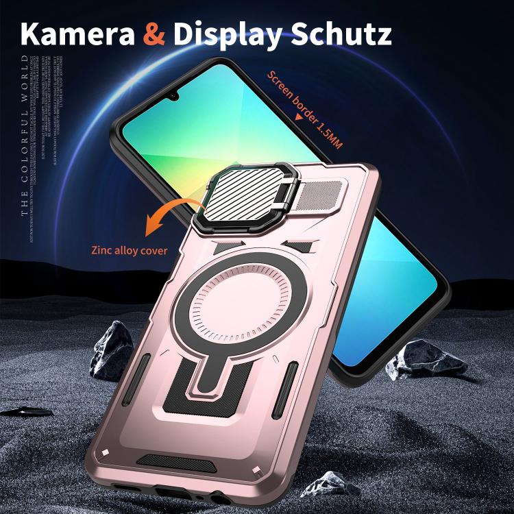 For Samsung Galaxy A05 Shield Frame Holder MagSafe Phone Case