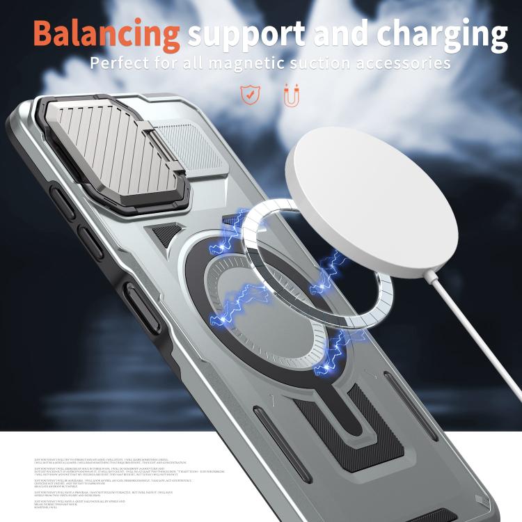 For Samsung Galaxy A05 Shield Frame Holder MagSafe Phone Case