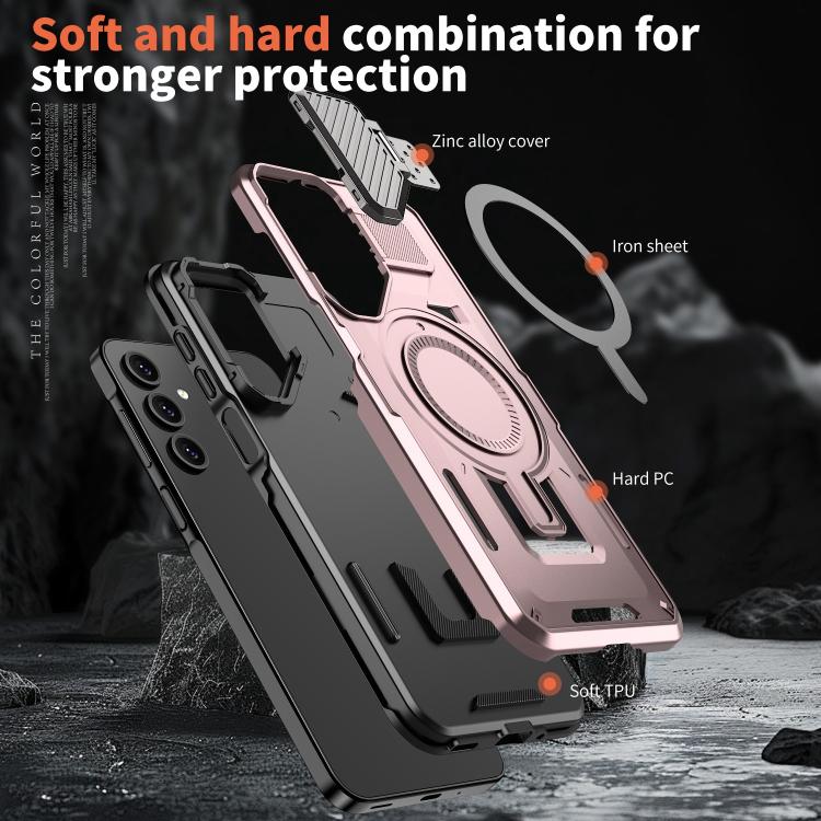 For Samsung Galaxy A05s Shield Frame Holder MagSafe Phone Case