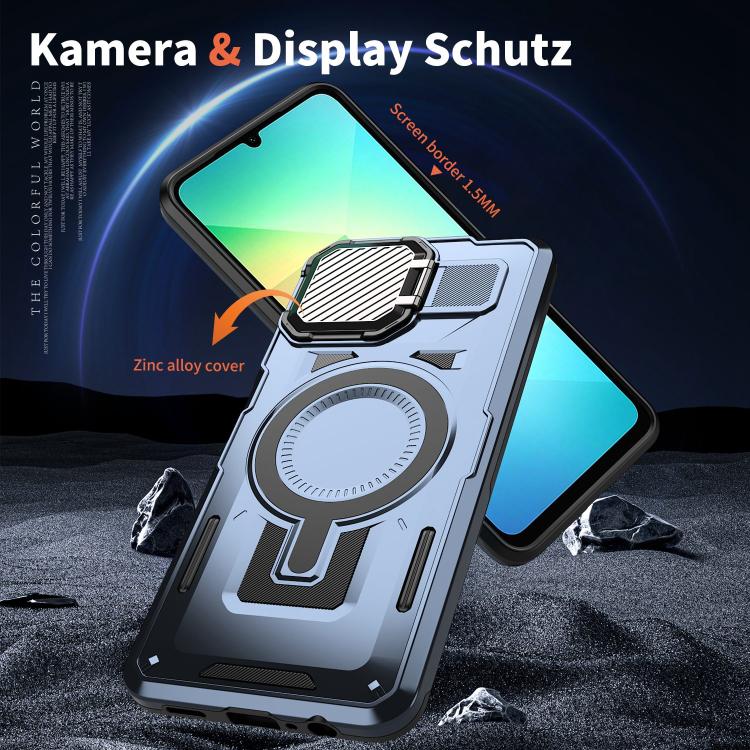 For Samsung Galaxy A06 4G / 5G Shield Frame Holder MagSafe Phone Case