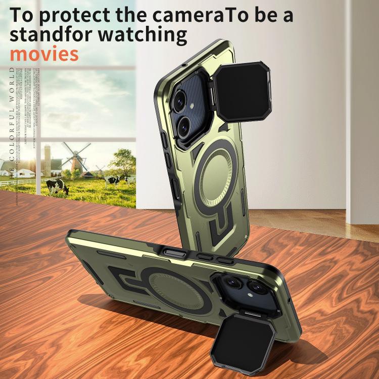 For Samsung Galaxy A06 4G / 5G Shield Frame Holder MagSafe Phone Case