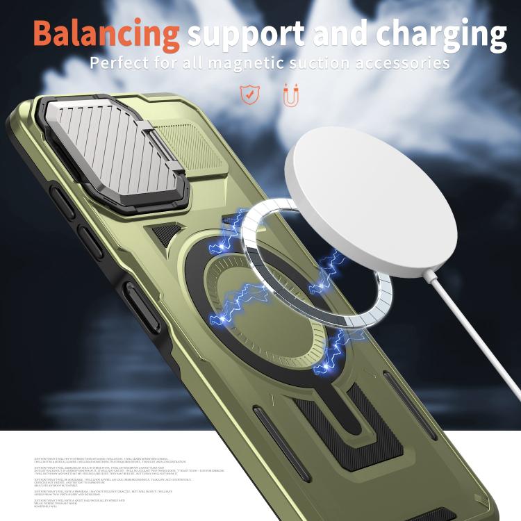 For Samsung Galaxy A06 4G / 5G Shield Frame Holder MagSafe Phone Case