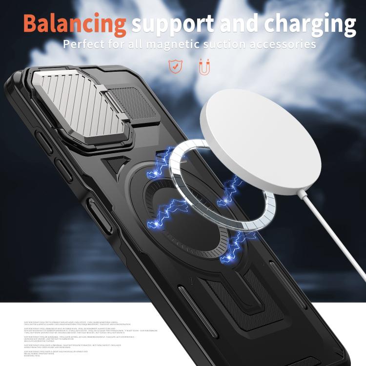 For Samsung Galaxy A06 4G / 5G Shield Frame Holder MagSafe Phone Case