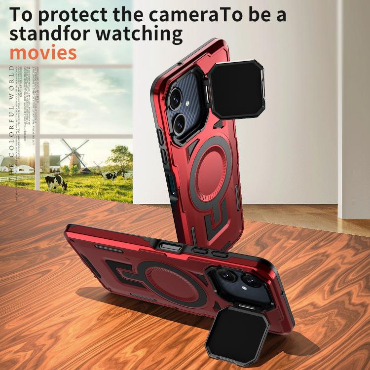 For Samsung Galaxy A06 4G / 5G Shield Frame Holder MagSafe Phone Case