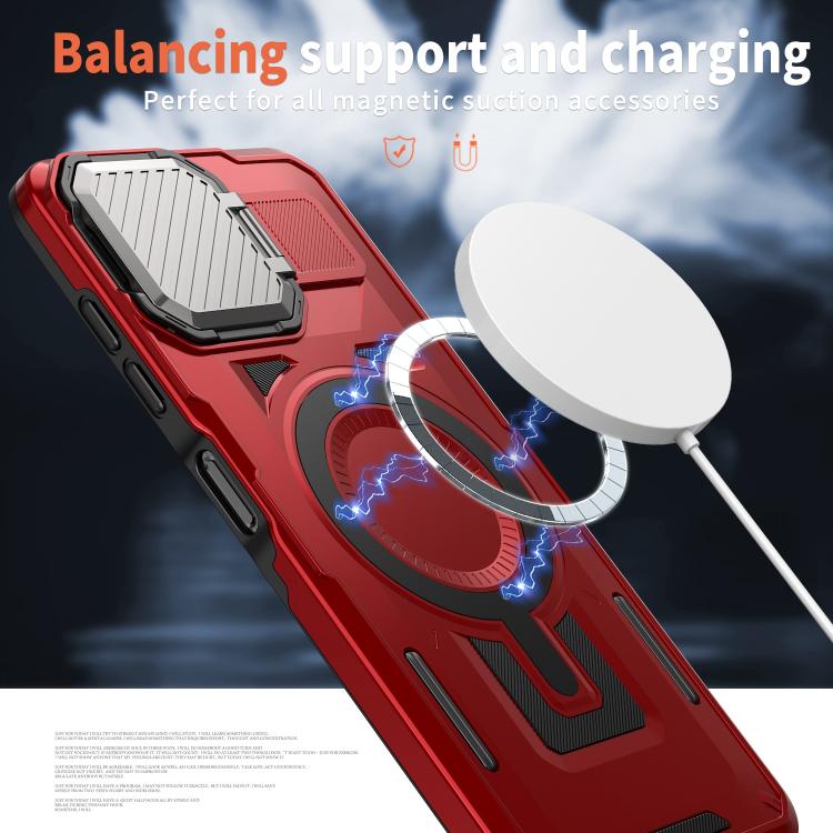 For Samsung Galaxy A06 4G / 5G Shield Frame Holder MagSafe Phone Case