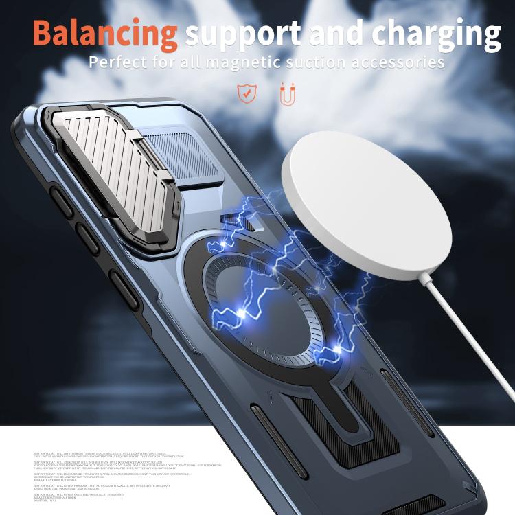For Samsung Galaxy A56 5G Shield Frame Holder MagSafe Phone Case