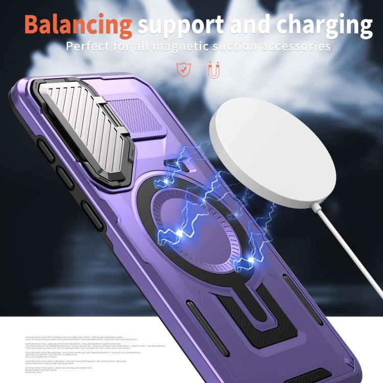 For Samsung Galaxy A56 5G Shield Frame Holder MagSafe Phone Case