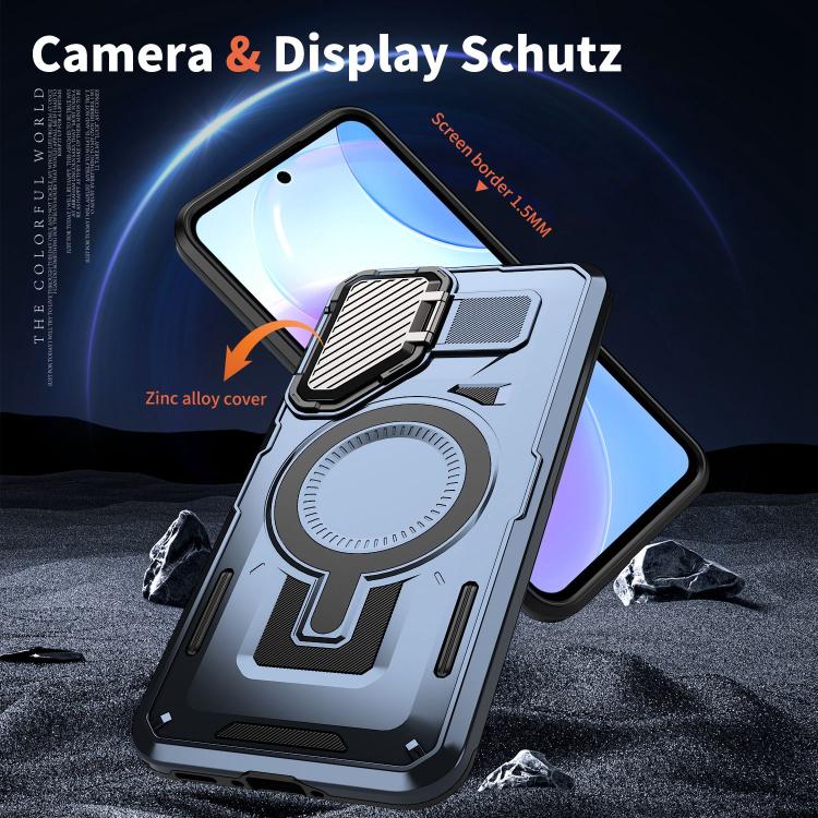 For Samsung Galaxy A36 5G Shield Frame Holder MagSafe Phone Case