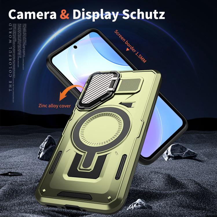 For Samsung Galaxy A36 5G Shield Frame Holder MagSafe Phone Case