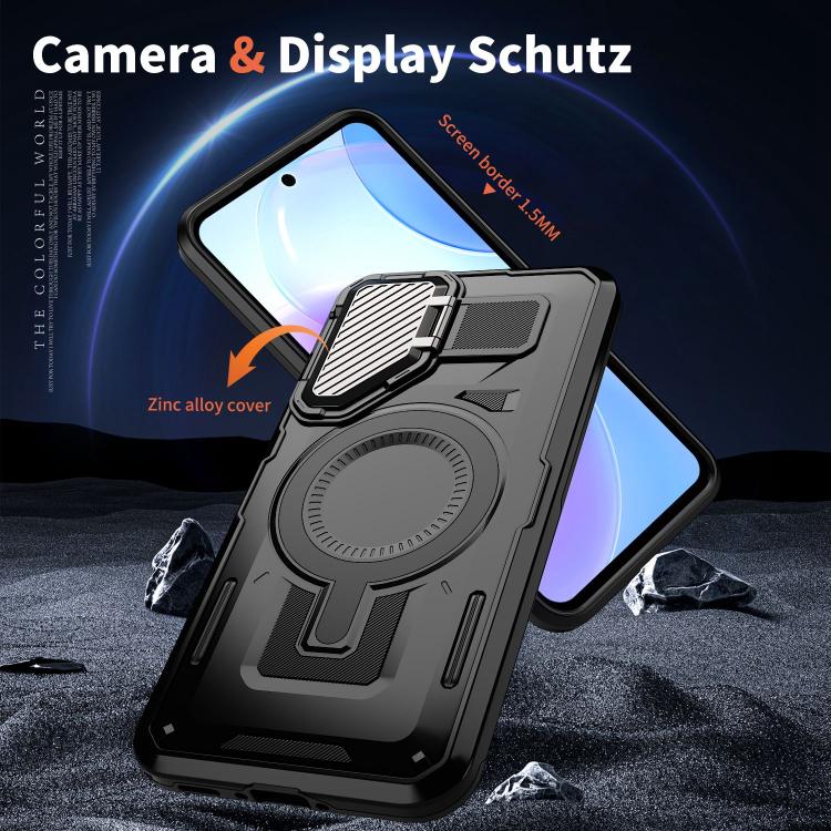 For Samsung Galaxy A36 5G Shield Frame Holder MagSafe Phone Case