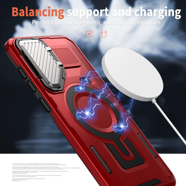 For Samsung Galaxy A36 5G Shield Frame Holder MagSafe Phone Case