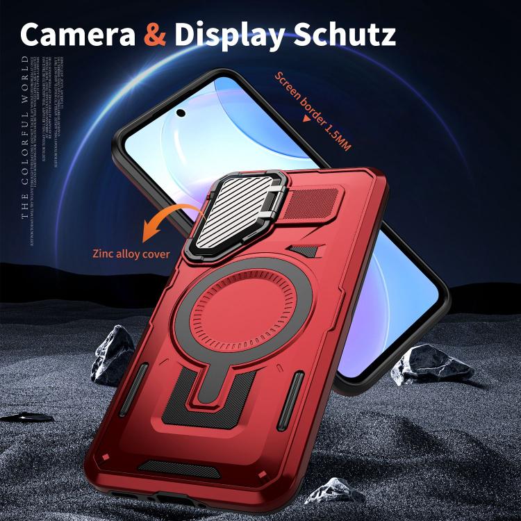 For Samsung Galaxy A36 5G Shield Frame Holder MagSafe Phone Case