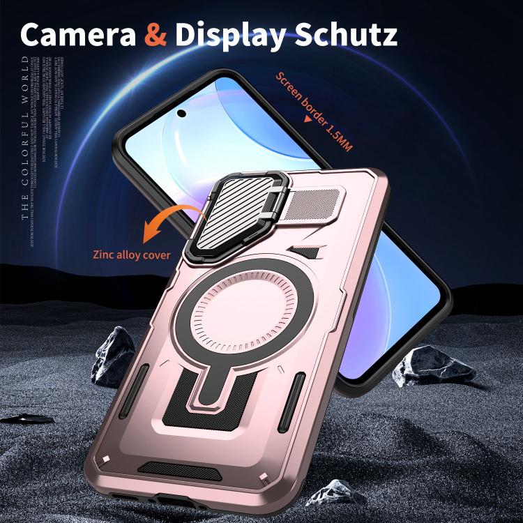 For Samsung Galaxy A36 5G Shield Frame Holder MagSafe Phone Case