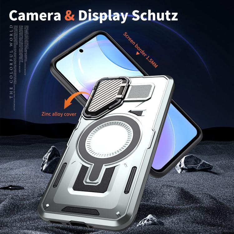 For Samsung Galaxy A36 5G Shield Frame Holder MagSafe Phone Case