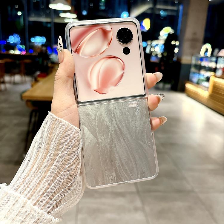 For Honor Magic V Flip Transparent Edge PC Folding Phone Case