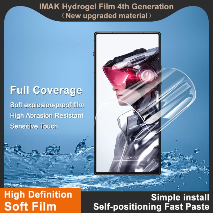 For ZTE nubia RedMagic 10 Air 5G imak 4th Generation  Full Coverage Screen Hydrogel Film Protector