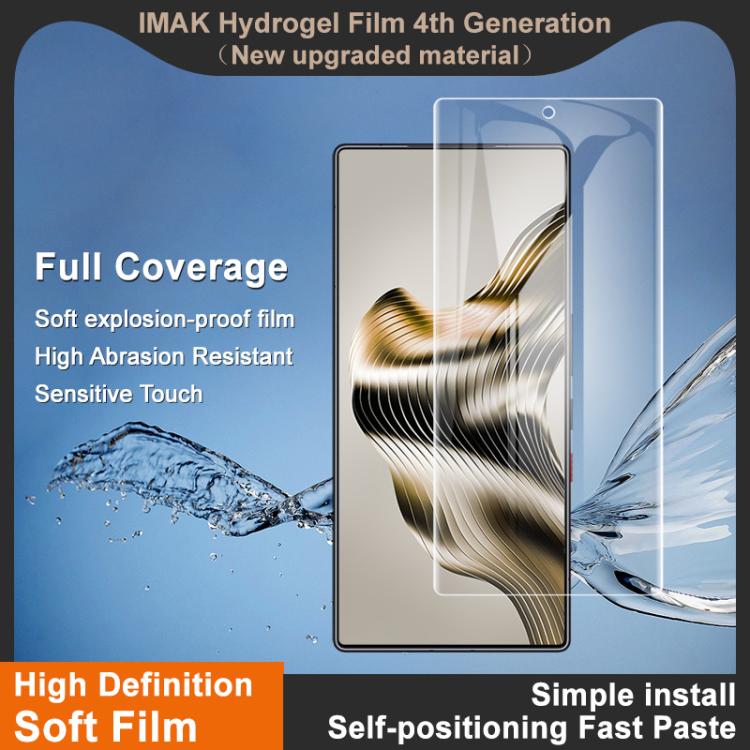For ZTE nubia RedMagic 11 Air imak 4th Generation  Full Coverage Screen Hydrogel Film Protector