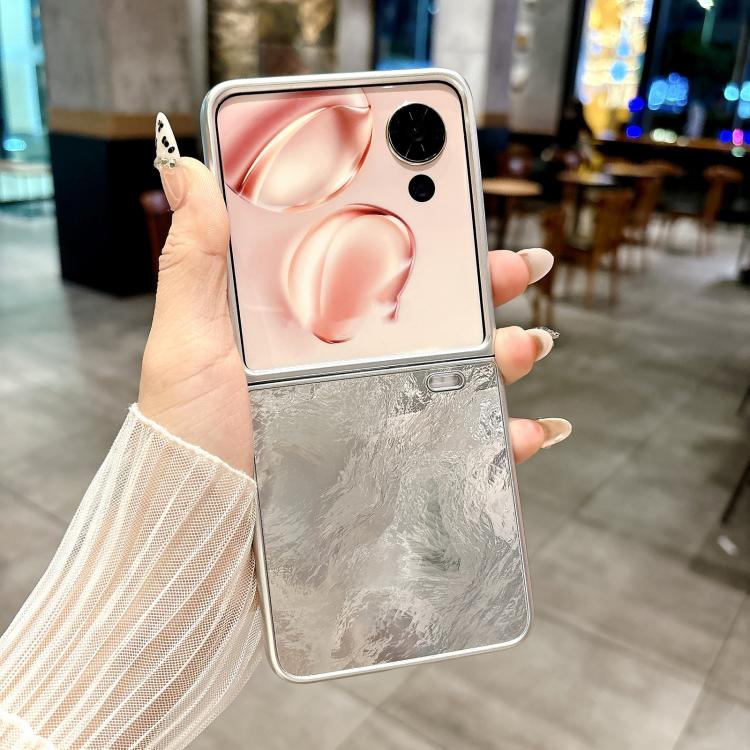 For Honor Magic V Flip Silver Edge PC Folding Phone Case