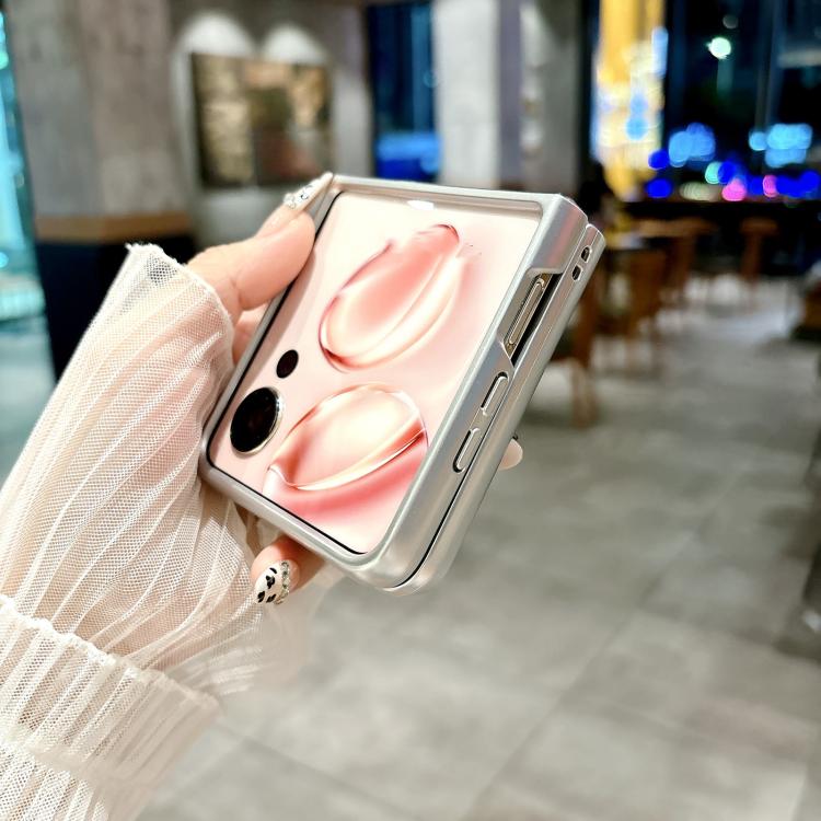 For Honor Magic V Flip Silver Edge PC Folding Phone Case