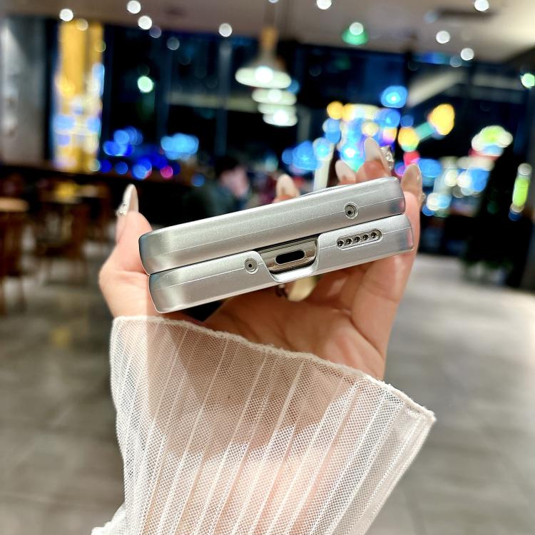 For vivo X Flip Silver Edge PC Folding Phone Case
