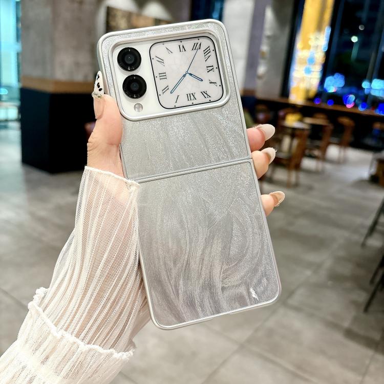For Huawei nova Flip Silver Edge PC Folding Phone Case
