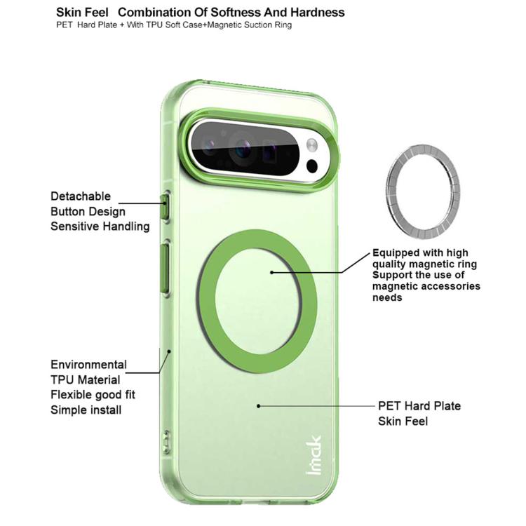 For Google Pixel 9 / 9 Pro IMAK Candy Series Shockproof MagSafe Phone Case