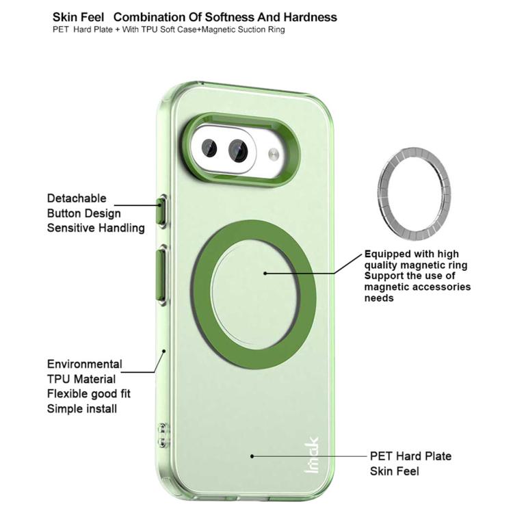 For Google Pixel 9a IMAK Candy Series Shockproof MagSafe Phone Case