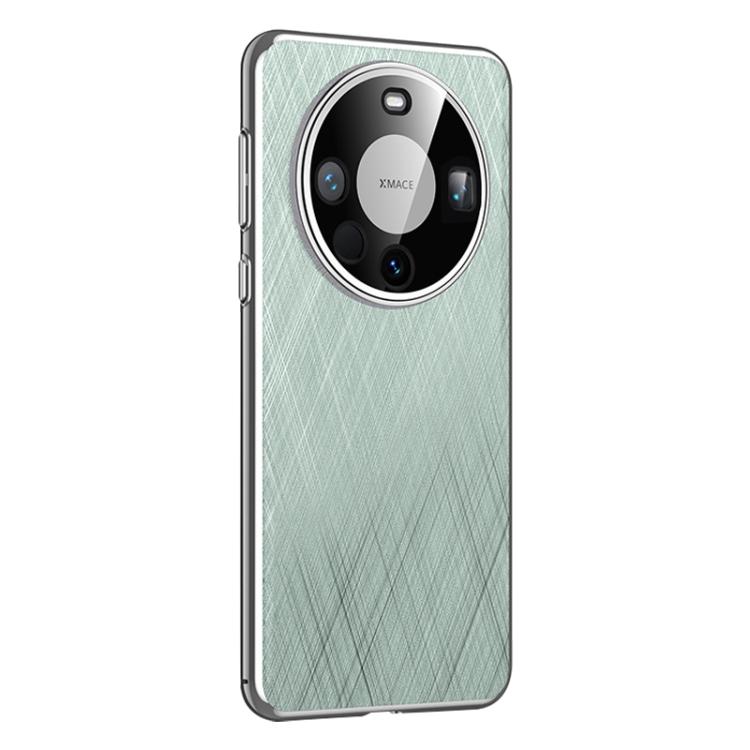 For Huawei Mate 60 Plain Leather Paint PC Phone Case