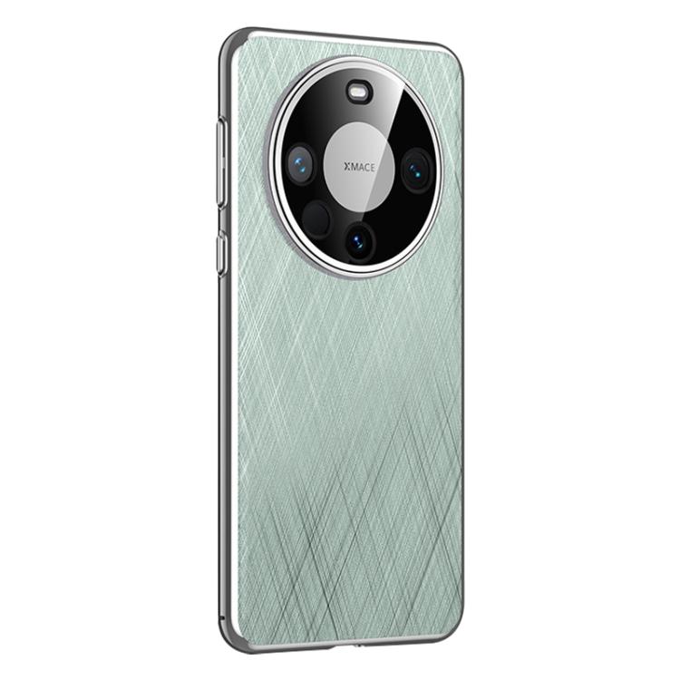 For Huawei Mate 60 Pro Plain Leather Paint PC Phone Case