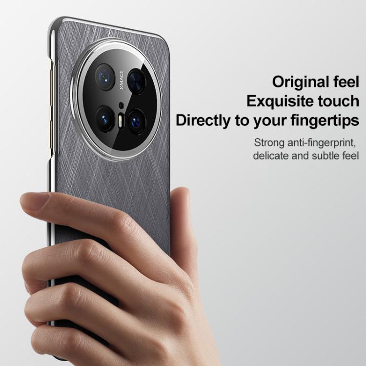 For Huawei Mate 70 Plain Leather Paint PC Phone Case