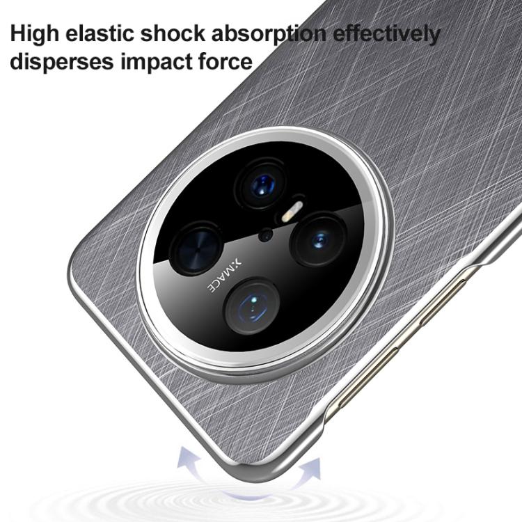 For Huawei Mate 70 Plain Leather Paint PC Phone Case