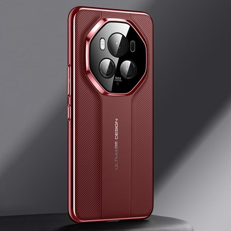 For Honor Magic6 Imitation Ultimate Design Plain Leather Phone Case