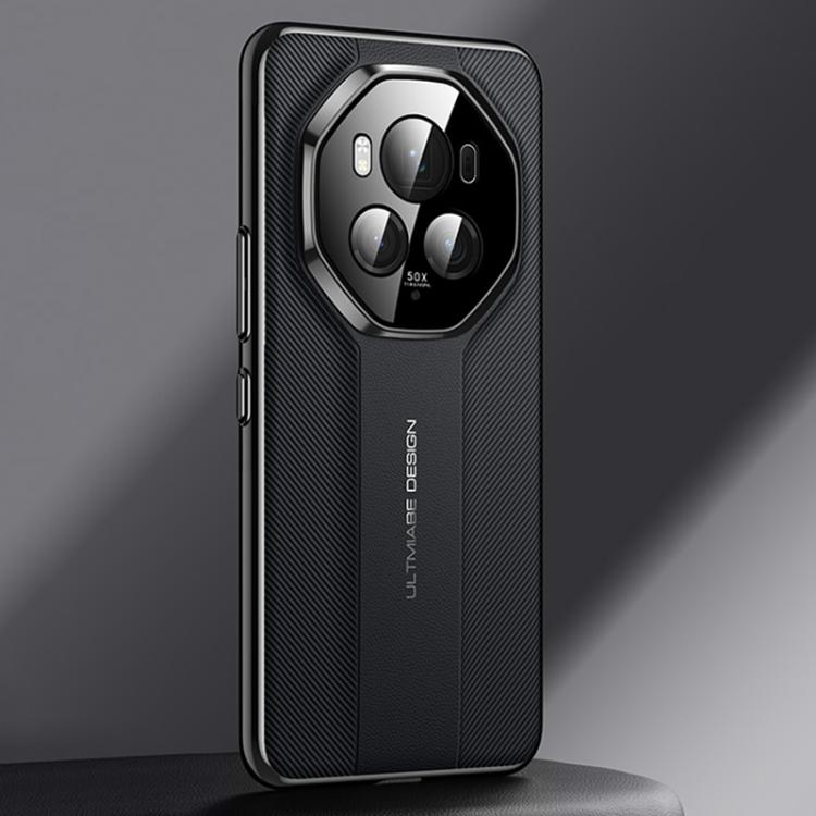 For Honor Magic6 Imitation Ultimate Design Plain Leather Phone Case