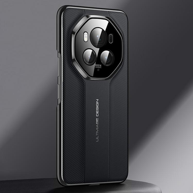 For Honor Magic6 Pro Imitation Ultimate Design Plain Leather Phone Case