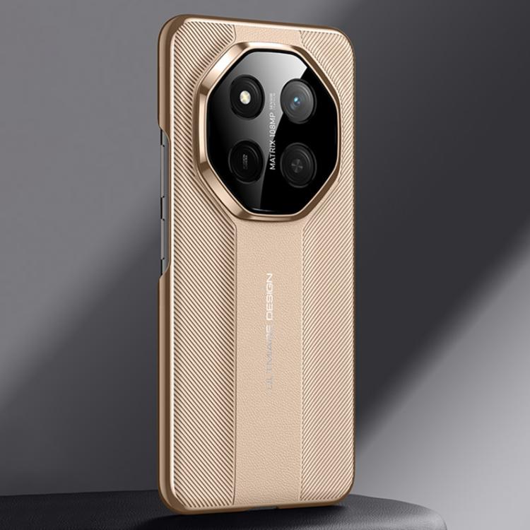 For Honor X60 Pro Imitation Ultimate Design Plain Leather Phone Case
