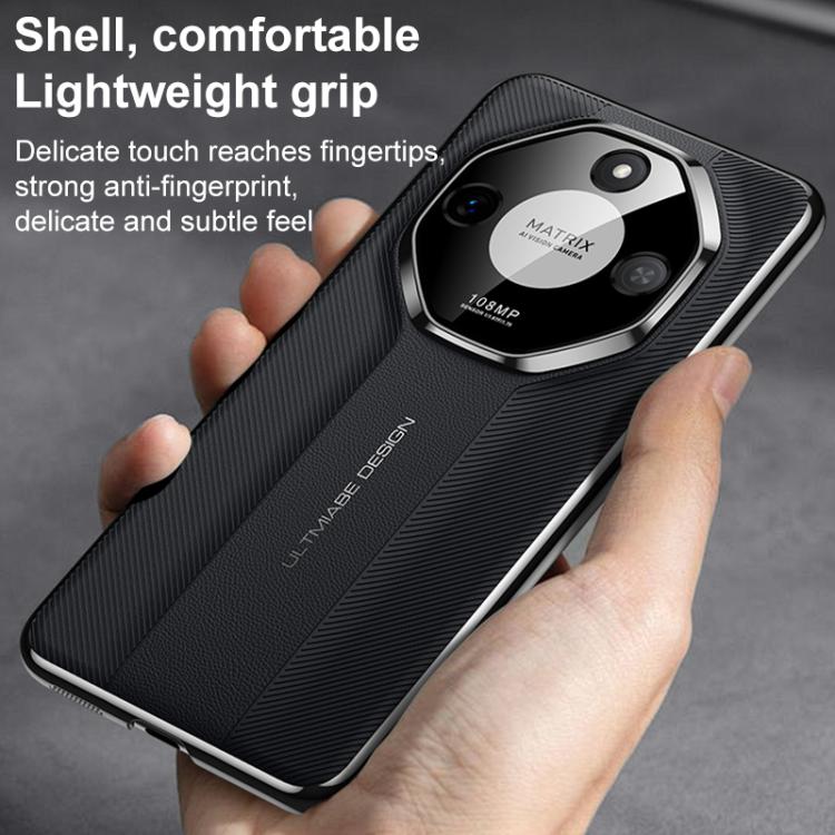 For Honor Magic8 Imitation Ultimate Design Plain Leather Phone Case