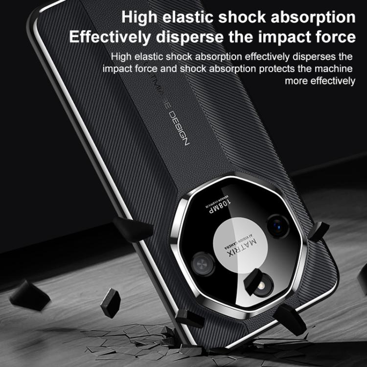 For Honor X50 Pro Imitation Ultimate Design Plain Leather Phone Case
