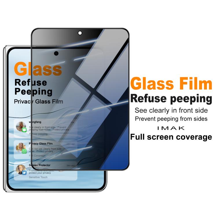 For Huawei Pura X Max imak HD Full Screen Privacy Tempered Glass Protective Film