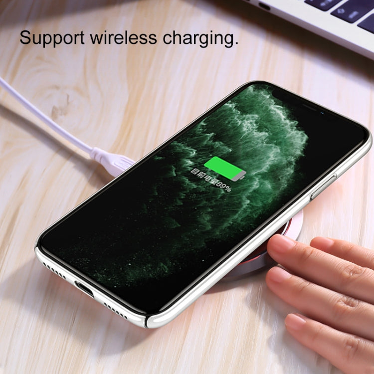 For iPhone 11 Transparent Glass Electroplating Ultra-thin Shockproof Protective Case