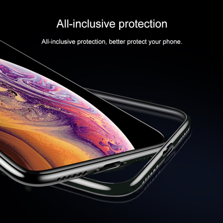 For iPhone 11 Pro Max Transparent Glass Electroplating Ultra-thin Shockproof Protective Case