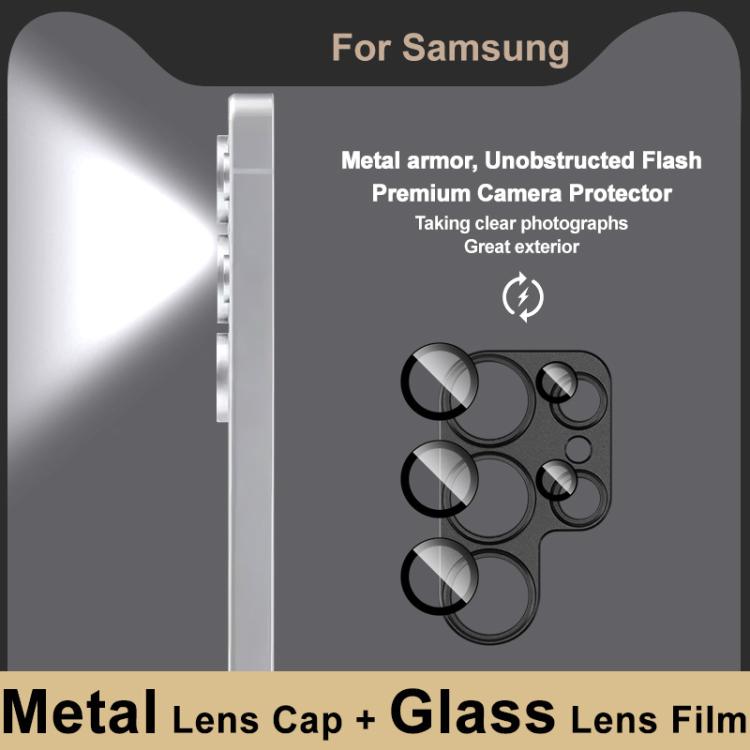 For Samsung Galaxy S25 Ultra 5G IMAK Metal Armor Premium Camera Protector Film - Black