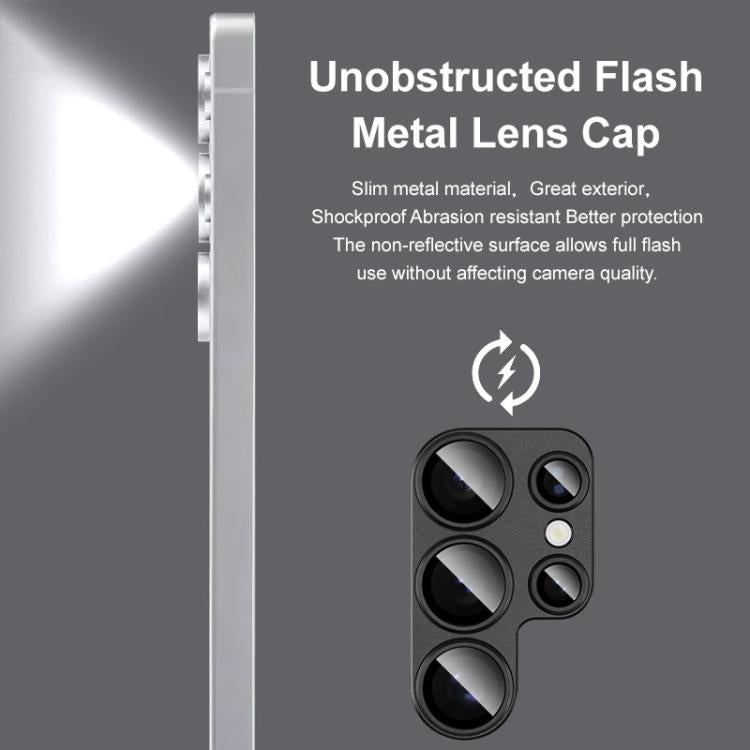 For Samsung Galaxy S25 Ultra 5G IMAK Metal Armor Premium Camera Protector Film - Black